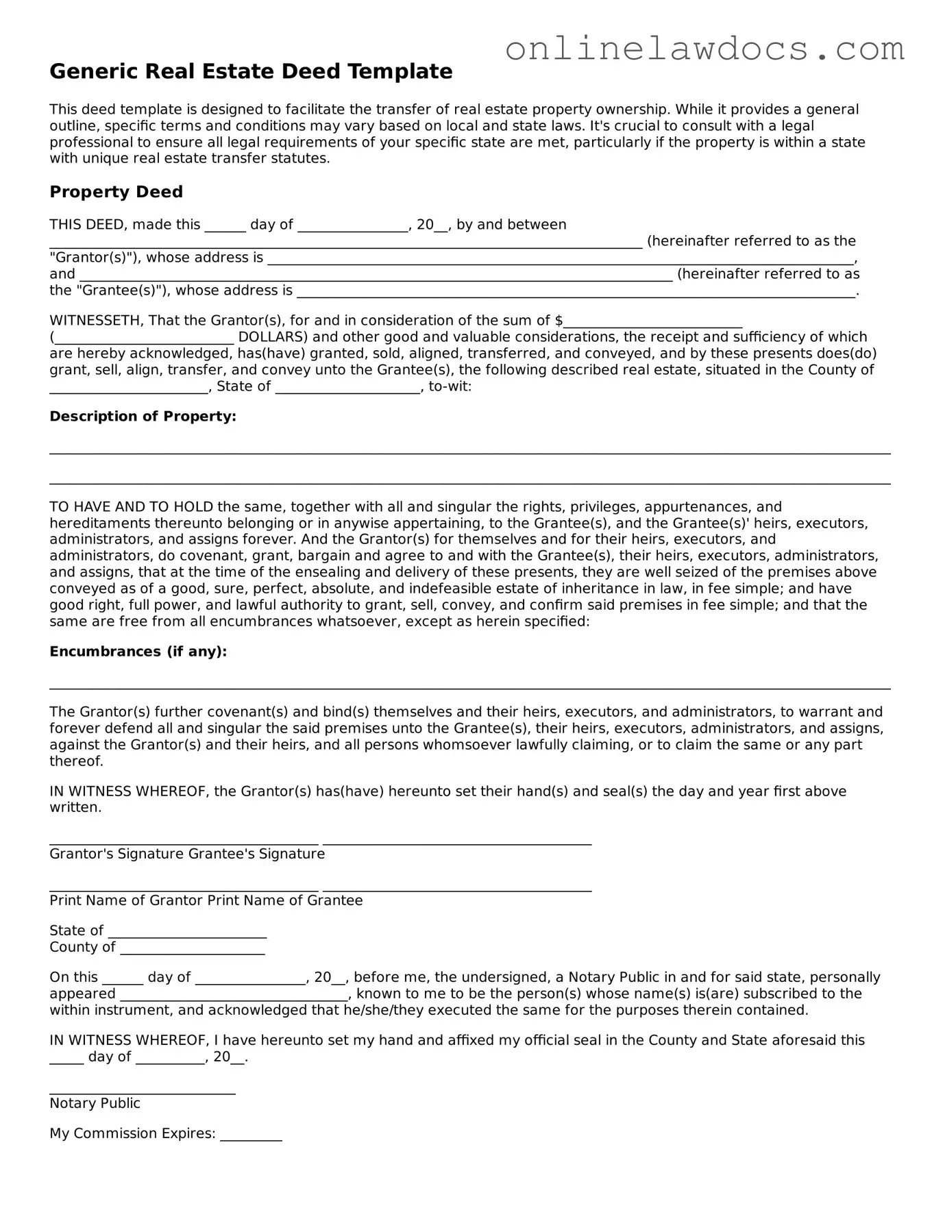 Free Deed Document