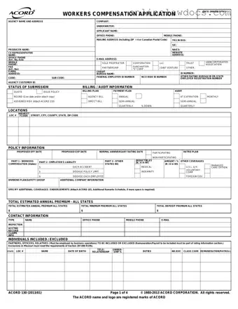 Fill a Valid Acord 130 Form