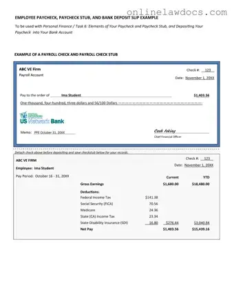 Fill a Valid Payroll Check Form