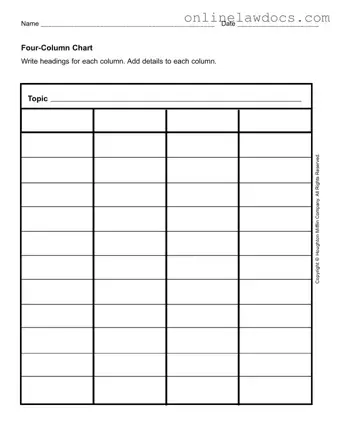 Fill a Valid Four Column Chart Form