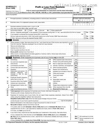 Fill a Valid IRS Schedule C 1040 Form