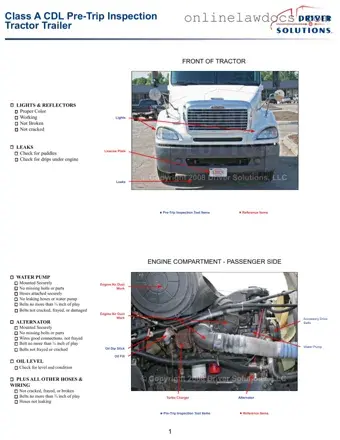 Fill a Valid Pre Trip Inspection Checklist Form