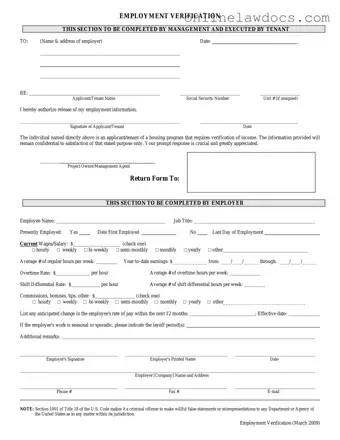 Fill a Valid Employment verification form Form